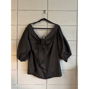 Eloquii Studio Black Off-the-Shoulder Blouse size 24